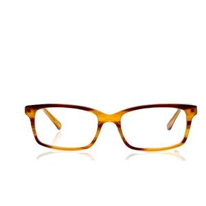 Classic Rectangular Light Amber Tortoise Eyeglasses by Cadillac 463 LA